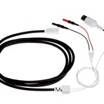 Connection Cable for Pudendal Electrode - TP Connector (Connectors STIM) - 5 pole din (Connectors EMG)